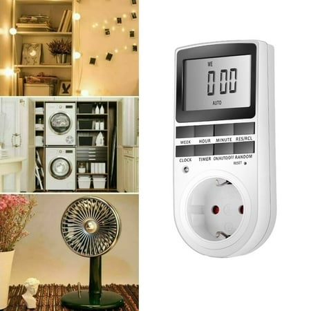 

Mlless Digital Timer Socket for Weekly Programming 3680W EU