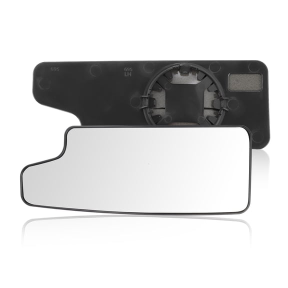 Left Side Lower Mirror Glass for Chevy Silverado & for GMC Sierra 1500 2500 HD 3500 HD 2019-2025, Pickup Rearview Wing Mirror Glass No.84468914/GM1324215, Convex with Back Plate