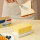 thumbnail image 4 of Butter Keeper, Butter Dish, Plastic Butter Cutting Storage Box with Lid for Kitchen Refrigerator 1-Pack, 4 of 6