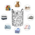 thumbnail image 6 of LNWH Laundry Basket, Monster Doodle Pattern Foldable Laundry Hamper With Handles Waterproof, Medium Size, 6 of 8