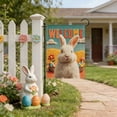 thumbnail image 2 of RICHMJ Happy Easter Garden Flag 11.81x17.72Double Sided, Bunny Garden Flags Easter Outdoor Decorations, Small Decorative Spring Yard Flags for Outside Lawn Porch Garden Decor (D), 2 of 6