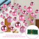 thumbnail image 4 of Moyic 30 piezas de bolas de Navidad adornos inastillables decoraciones para árboles de Navidad juego de bolas colgantes para decoración de fiesta de Kits de decoración para fiestas Verde claro Moyic HA007626-08B, 4 of 6