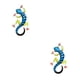 thumbnail image 1 of Billuyoard Tapices decorativos para puertas Adornos únicos decoración navideña Exterior azul 2Conjunto, 1 of 6