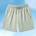 thumbnail image 6 of Besolor Men's Running Shorts Drawstring Elastic Waisted Lightweight Breathable Quick Dry Workout Outdoor Shorts with Pocket(XX-Large,Green), 6 of 7