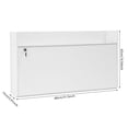 thumbnail image 3 of ToppiJoy Wall Mounted Desk, Wall Desk Fold Down with Drawer Shelves, for Small Spaces, Office Home Kitchen White, 3 of 9
