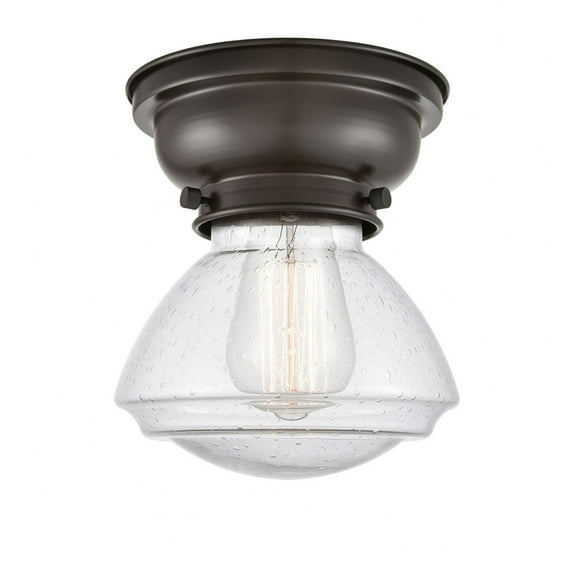 Innovations Lighting - Olean - 1 Light Flush Mount In Industrial Style-6.4
