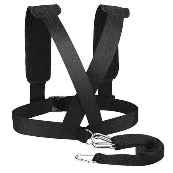 Fitness Resistance Training Speed Agility Bands Running Tire Pull Cord Resistance Exercise Bands,1 x strap 1 x Traction Belt,black