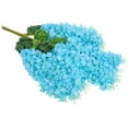 thumbnail image 7 of Sinhoon 24 Pack Artificial Wisteria Vine Ratta Fake Wisteria Hanging Garland Silk Long Hanging Bush Flowers String Home Party Wedding Decor (Blue), 7 of 7