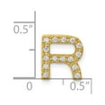 thumbnail image 5 of 14K  Diamond Letter R Initial Charm PM5221R, 5 of 5