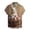 Beige, variant on Men's Easter Button Down Shirt Short Sleeve Button Up Funny Easter Eggs Bunny Print Tops Spring Tees