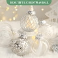 thumbnail image 5 of 25 Pcs Christmas Ball Ornaments Set, 2.36'' Shatterproof Xmas Tree hanging Balls Ornaments, Clear Sliver Ornaments for Christmas Tree, Holiday Decorations, 5 of 9