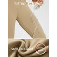 thumbnail image 3 of BALEAF Women's Fleece Lined Leggings Waterproof Winter Hiking Pants Thermal Running Tights Zipper Pockets High Waisted Cold Weather Brown Large, 3 of 7