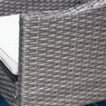 thumbnail image 5 of Jameson Outdoor 3 Piece Acacia Wood and Wicker Bistro Set with Cushions, Gray, Gray, Silver, 5 of 9