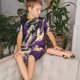 thumbnail image 4 of Fotbe Astronaut Floating purple Space Pijama Estampada de 2 Piezas para Niños – Ropa de Dormir de Manga Corta Cómoda para Niños y Niñas, Camiseta y Shorts de Algodón-Medium, 4 of 6