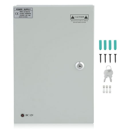 18CH Channel Power Supply Monitoring Power Box Case For CCTV Camera 12V 10A