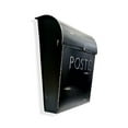 thumbnail image 2 of NACH French Euro Aged Wall Mounted Mailbox with Newspaper Holder, Rustic Black, 13.3 x 11.9 x 4.5 inch, 2 of 5