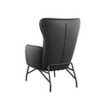 thumbnail image 6 of Artum Hill River Saddlebag Black 27" Accent Chair with Metal Base, 6 of 6