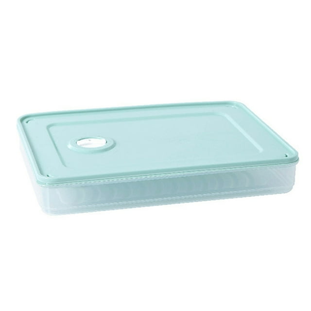 Labymos Dumplings Storage Organizer Box Multi-layer Food Preservation Tray Refrigerator Household Fresh-keeping box Large-capacity Food-grade