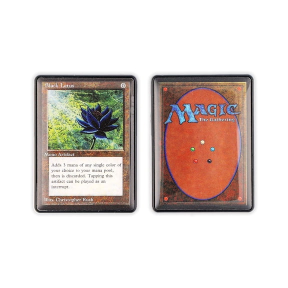 Magic: The Gathering Black Lotus Card 2-Piece Enamel Pin Set