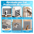 thumbnail image 3 of Protector De Pared Belug Para Rascar Con Forma De Gato, 40 X300 Cm Gris, 3 of 5
