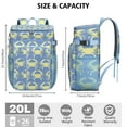 thumbnail image 2 of 20L Insulated Cooler Backpack - Leakproof Soft Cooler Bag for Camping, Beach & Picnic with Vintage Nautical Crab Design, Fits 26 Cans, 2 of 2