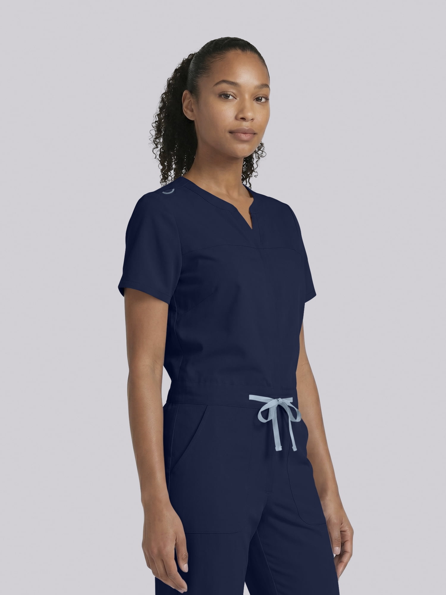 Scrubstar Ultimate Women’s Antimicrobial Drawstring Straight Leg Scrub Jumpsuit, Sizes XS–2XL