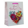 thumbnail image 2 of Bolsa de Regalo Mediana WAY TO CELEBRATE Diseño de Corazón Formado por Flores Coloridas 1 Pieza, 2 of 3
