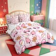 thumbnail image 2 of Manfei Elegant Animals 7 Pieces Full Size Bedding Sets,Retro Christmas Candy Cane Full Size Bed in a Bag,Xmas Reversible, 2 of 7