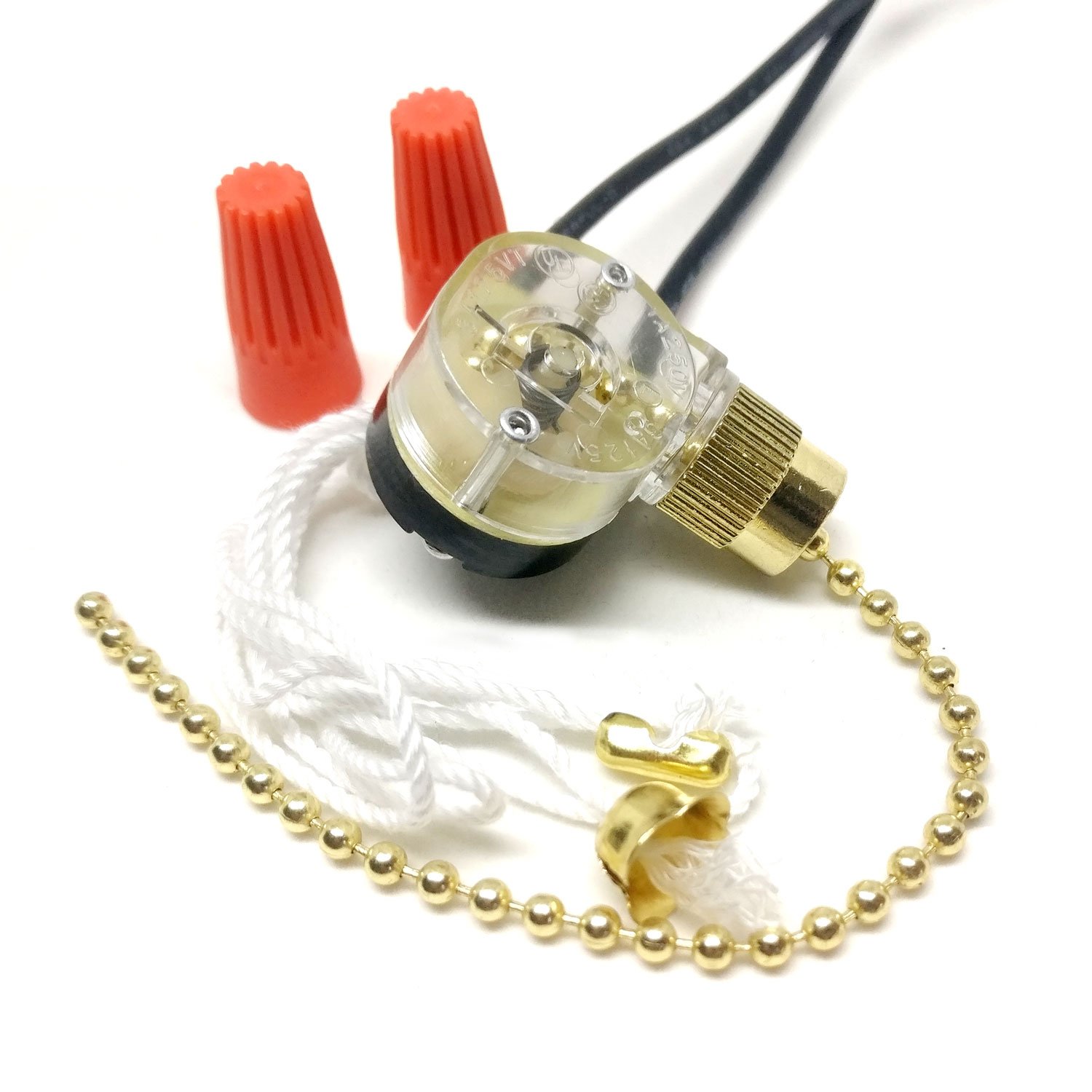 Ceilingfanswitch Zing Ear Ze 109 Ceiling Fan Light Lamp Canopy Replacement Pull Chain Switch Brass Com Ceilingfanswitch Zing Ear Ze 109, Ceiling Fan Light Pull Chain Switch Replacement