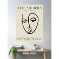 thumbnail image 2 of Tate Modern Love Fame Tragedy Poster Wall Art, Modern Wall Decor For Living Room Bedroom, 24x36 UNFRAMED, 2 of 3