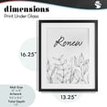 thumbnail image 4 of Stupell Industries Contemporary Renew with Leaf Outlines Black Framed Print Under Glass, 13 x 16, by Lettered and Lined, 4 of 8