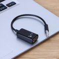 thumbnail image 2 of Cable adaptador divisor de micrófono para auriculares estéreo de audio de 3,5 mm macho a hembra dual Hugtrwg Nuevos Originales, 2 of 6