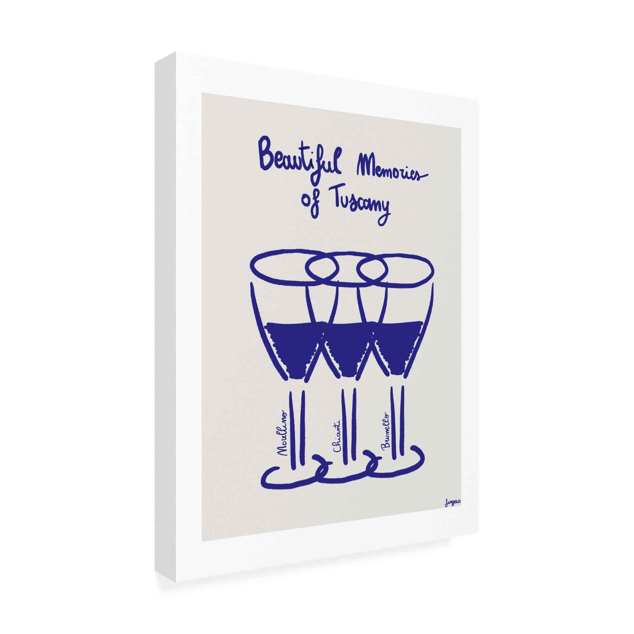 Trademark Fine Art Giulia Mora  Il vino Canvas Wall Art