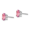thumbnail image 2 of Primal Gold 14 Karat White Gold Pink Sapphire Earrings, 2 of 3