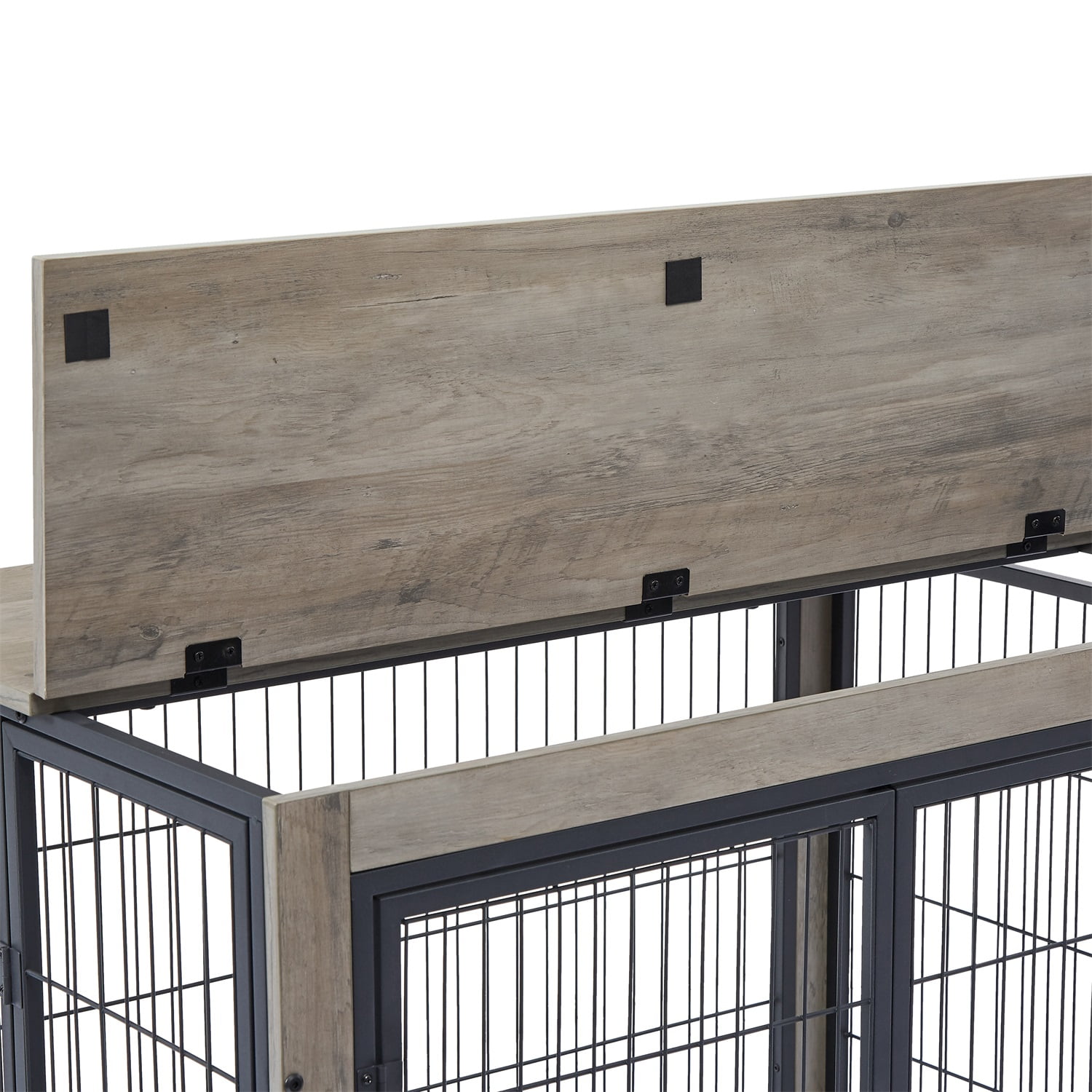 Pefilos 27" Dog Crate for Indoor Side End Table Dog Cage with Double Doors and Lift Top Heavy-Duty Pet Cages for Dogs Modern Kennel, Gray Pefilos 27" Dog Crate for Indoor Side End Table Dog Cage with Double Doors and Lift Top Heavy-Duty Pet Cages for Dogs Modern Kennel, Gray