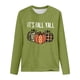 thumbnail image 3 of MHFRRA Camiseta de Manga Larga con Cuello Redondo y Estampado de Calabaza de Halloween Verde, 3 of 3