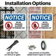 thumbnail image 3 of (2 Pack) No Oil Changes In Parking Lot OSHA Notice Sign 14 Inch X 10 Inch Indoor / Outdoor Rust-Free Aluminum Metal Signs for Workplace, Workshop, and Construction Site, Made in the USA, 3 of 8