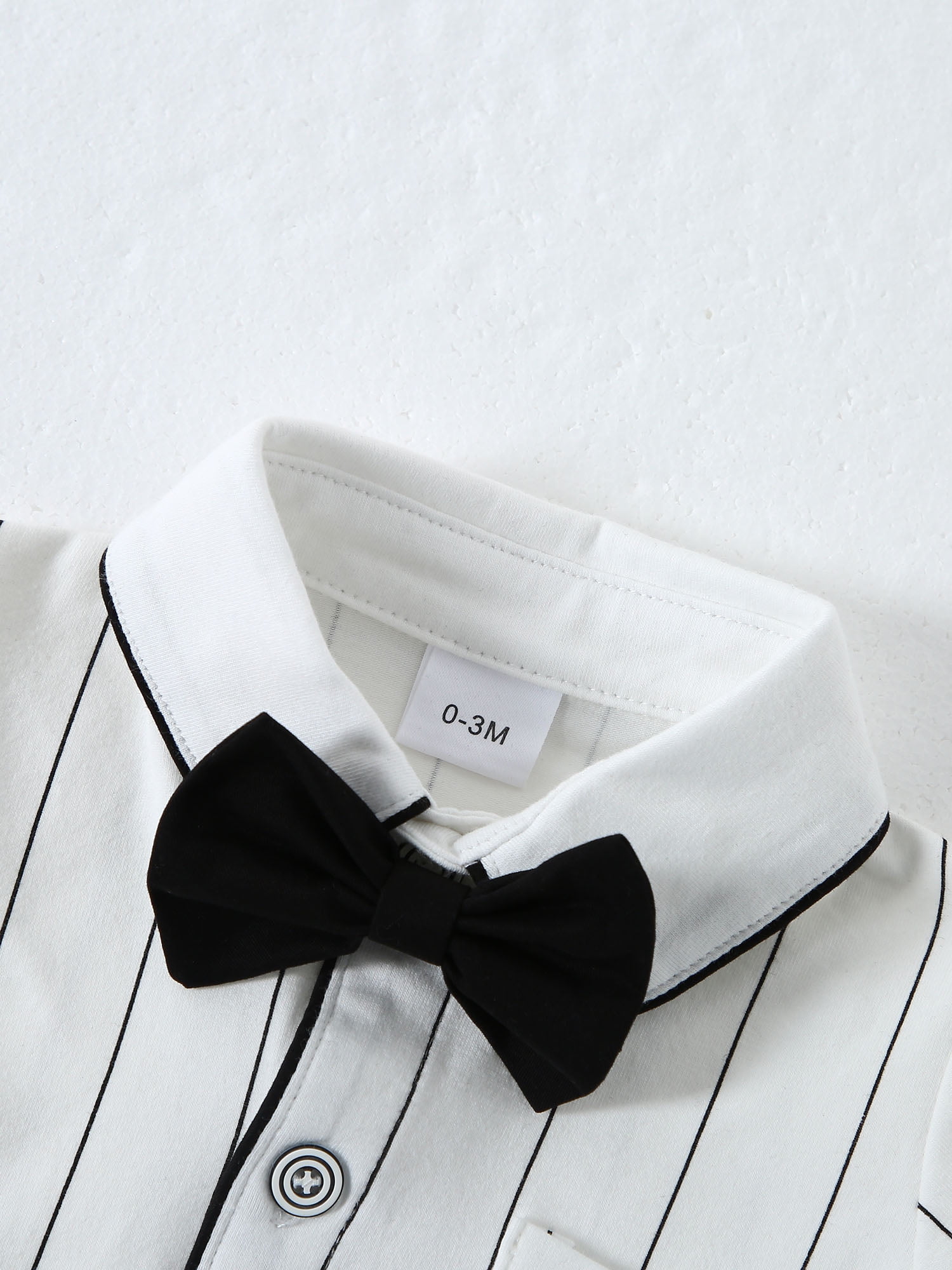 CARETOO Baby Boy Clothes Suits Gentleman Dress Romper Beret Hat Suspender Pants Bow Tie Outfit 0-18M