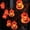 Pumpkinlightsb, variant on BOPORO 40 LED Spider String Lights - 19.7ft Halloween String Lights, For Outdoor, Indoor Decor - Halloween Lighting For Yard, Home, Party Decorations