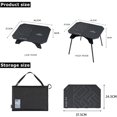 thumbnail image 4 of Mesa de campamento plegable HZGAMER de 40 cm/16 cm, altura ajustable, 4 of 6
