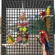 thumbnail image 2 of Juguete masticable para loros, juguete grande de madera natural de 18 pulgadas para loros, juguete masticable para pájaros, juguete grande para morder para loros, loro gris africano, 2 of 5