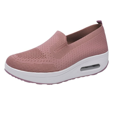 

NECHOLOGY Casual Women Shoes Slip on Student Mesh Bottom Sneaker Fashion Shoe Women Shoe Womens Casual Shoes Size 7.5 Pink 8.5