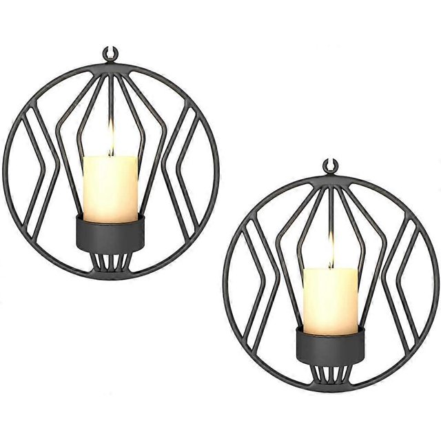 Candelabro de Pared KAIYANG Arte de Hierro Decoración Tridimensional Dorado y Negro