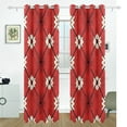 thumbnail image 2 of Red Plaid Blackout Curtains for Living Room Bedroom 55W x 72/84L Insulated Window Drapes 2 Panels, 2 of 6