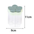 thumbnail image 4 of AMLESO Transparent 5 Grids Flip Spice Shaker Jars Net Shaped Pouring Port Green, 4 of 4