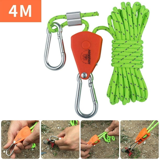 Xingzhi Pulley Ratchet Rope Hanger Reflective Wind Rope Tensioner