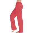 thumbnail image 2 of ABATAB Womens Summer Pants Casual Baggy Low Waisted Pants Full Length Drawstring Lounge Slacks Trousers with Pockets, 2 of 5