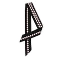 thumbnail image 1 of INSPIRAR CHIC Bufandas Elegantes de Mujer, Puntiagudas y de Doble Cara, con Puntos Negros, 1 of 5