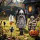 thumbnail image 4 of Decoraciones De Halloween Con Espantapájaros, Paquete De 8 Carteles Acrílicos Para Ventanas Y Jardines (20 X 6), Recortes De Esqueletos Y Calabazas Para Decoraciones Exteriores, 4 of 4