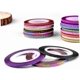 thumbnail image 3 of 4sets 30pcs Nail Art Striping Tapes Self Adhesive Nail Stickers for Creative Manicure Home Use Widths Colors Each 30pcs4, 3 of 5